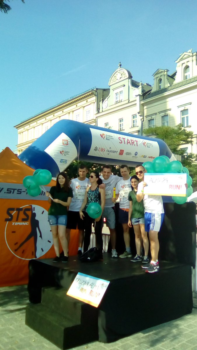 Dziś na Rynku Gł. czekamy na Was:) Pokibicujcie drużynie Almy w  <a href="/krakbusinessrun/">Krakow Business Run</a>