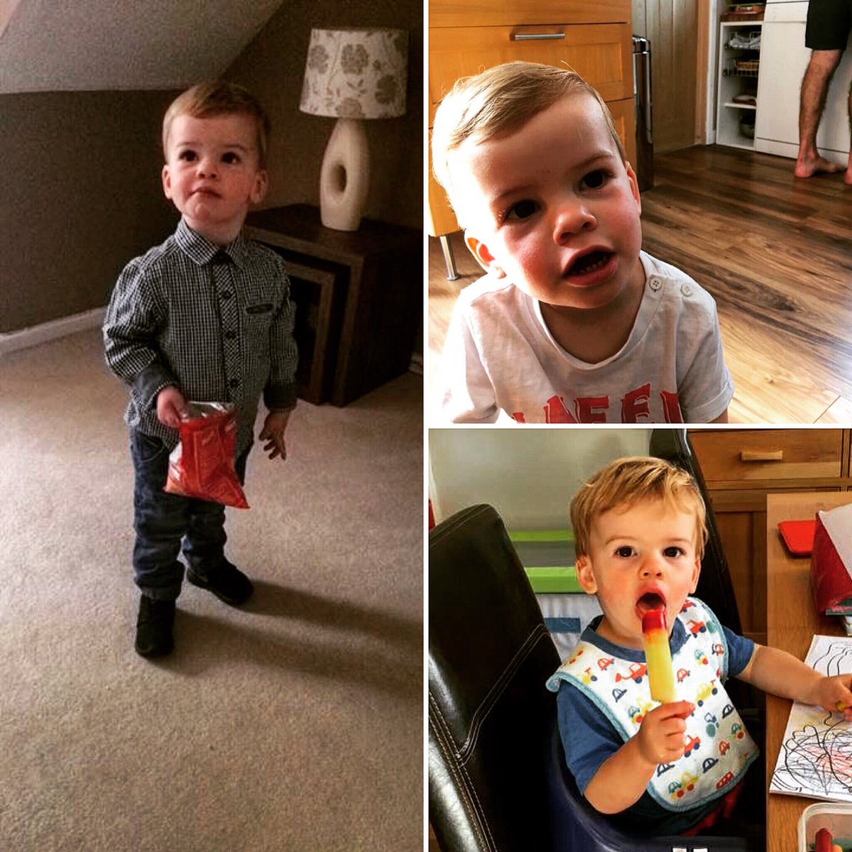 jamesdearl's tweet photo. Happy Birthday to this little champ! Can't believe he is 2 today 👀 - hope Joel has a good one 😘🙌 #UncleTweet https://t.co/vLfOxaXwZT