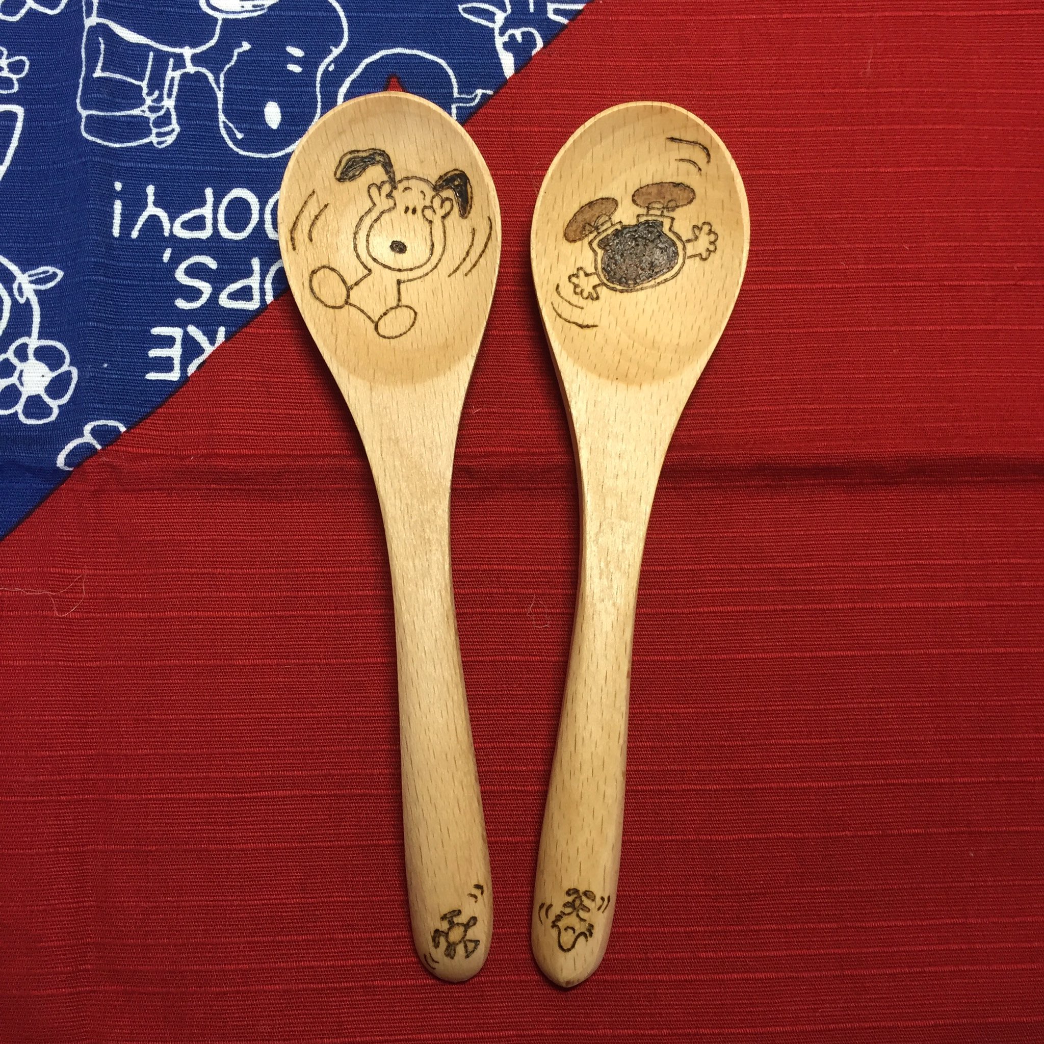 ট ইট র ｎａｍｉｍｏ 今日は引きこもりでたくさん焼けました ウッドバーニング スヌーピー Peanuts 木ベラ スプーン