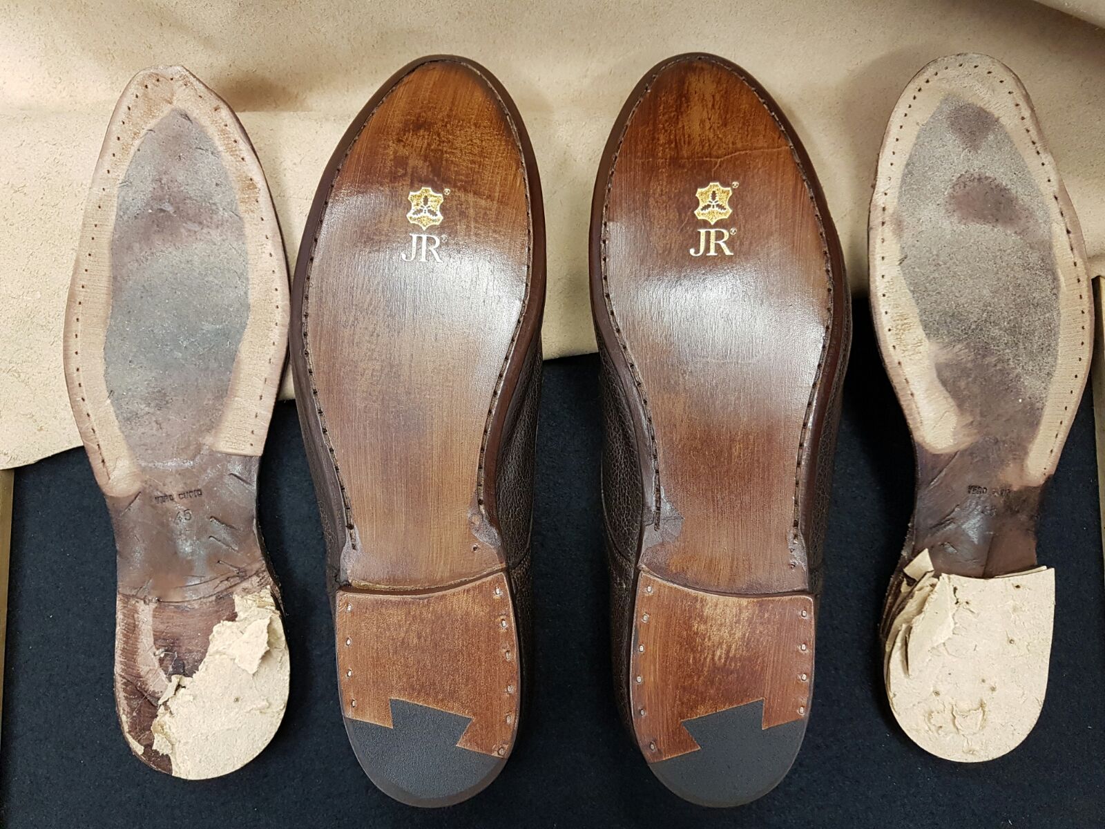 Jr leather shop soles