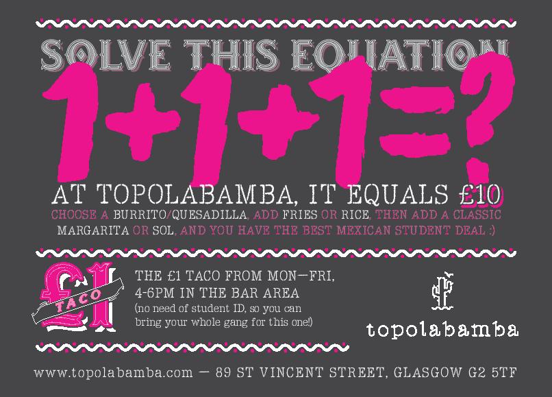 Topolabamba's tweet image. Stop by our stand at @FreshersFest to #solvetheequation ;)