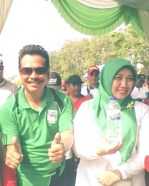 Jalan sehat HUT PKB bareng Bp Wabup di SKB Cerme