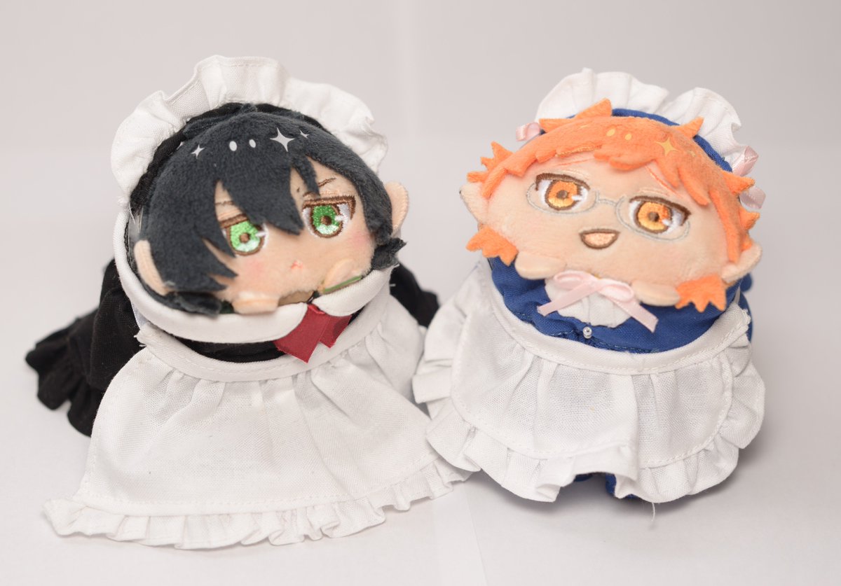 ころとろ もちころ服つくったのちゃんと写真とりました お屋敷メイドのタイガくんとカフェメイドのカケルくんです キンプリ手芸部
