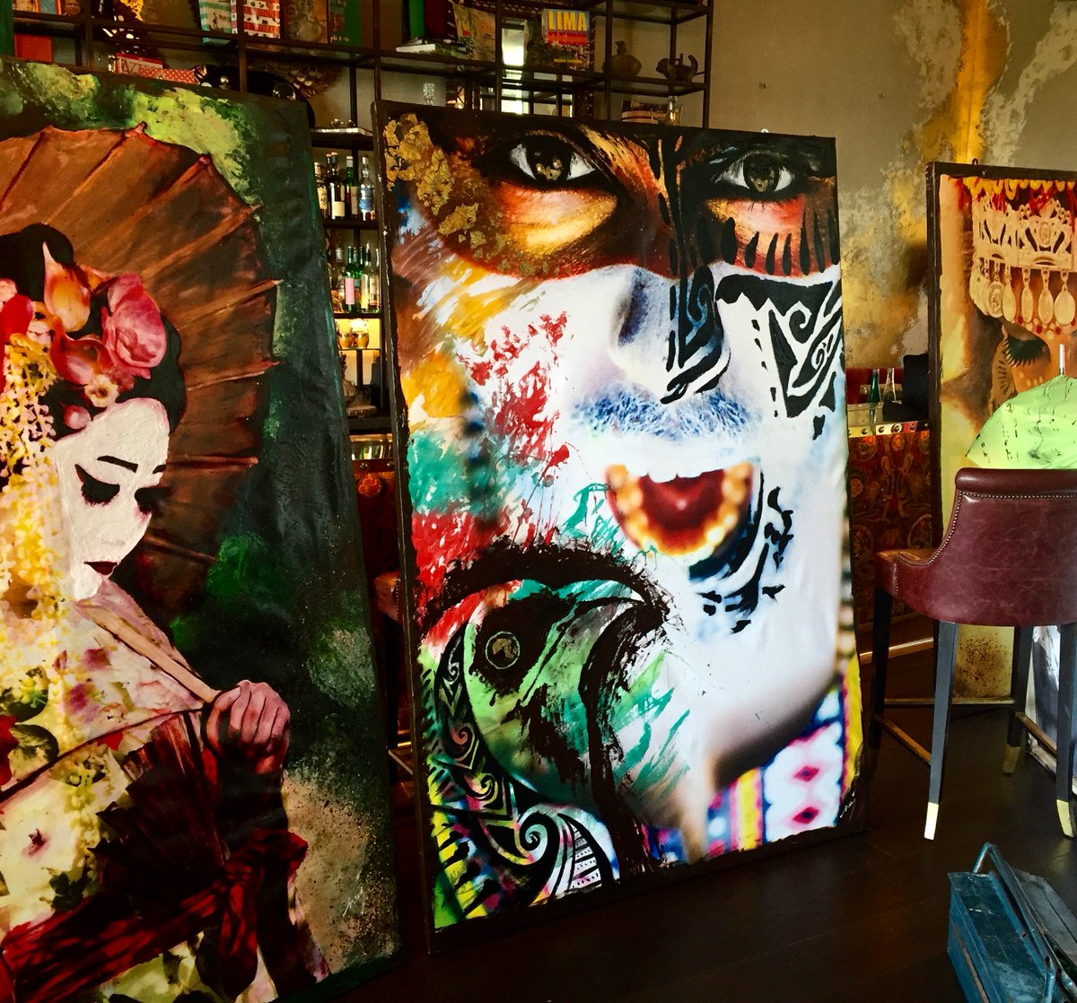 A sneak preview! The art is looking great and we are looking forward to seeing you all tonight! #COYADubai #Art