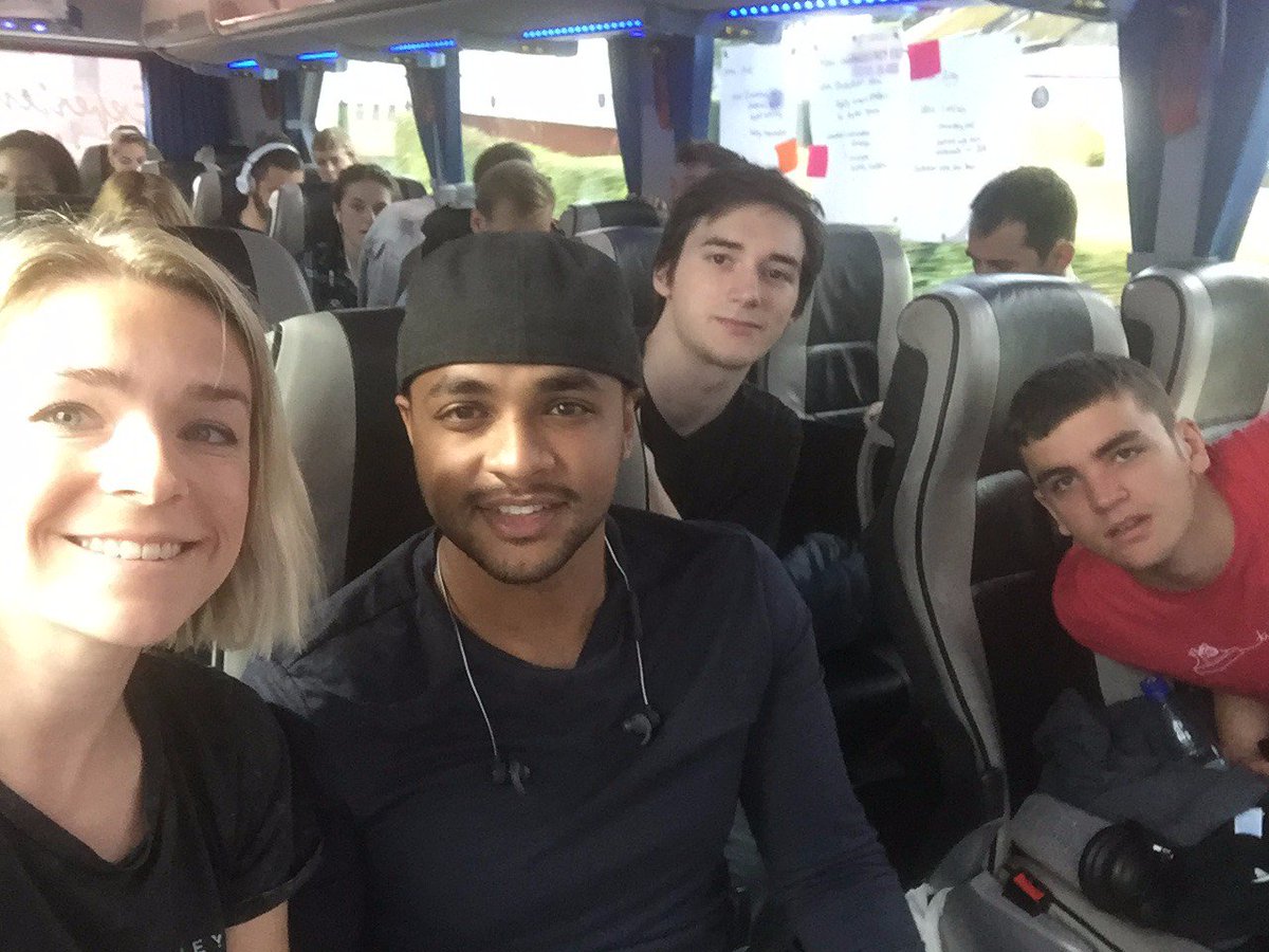 Team Nightly Wallet hard at work and LOVIN IT! #workhardplayhard #startupbusUK #startupbus #buspreneurs