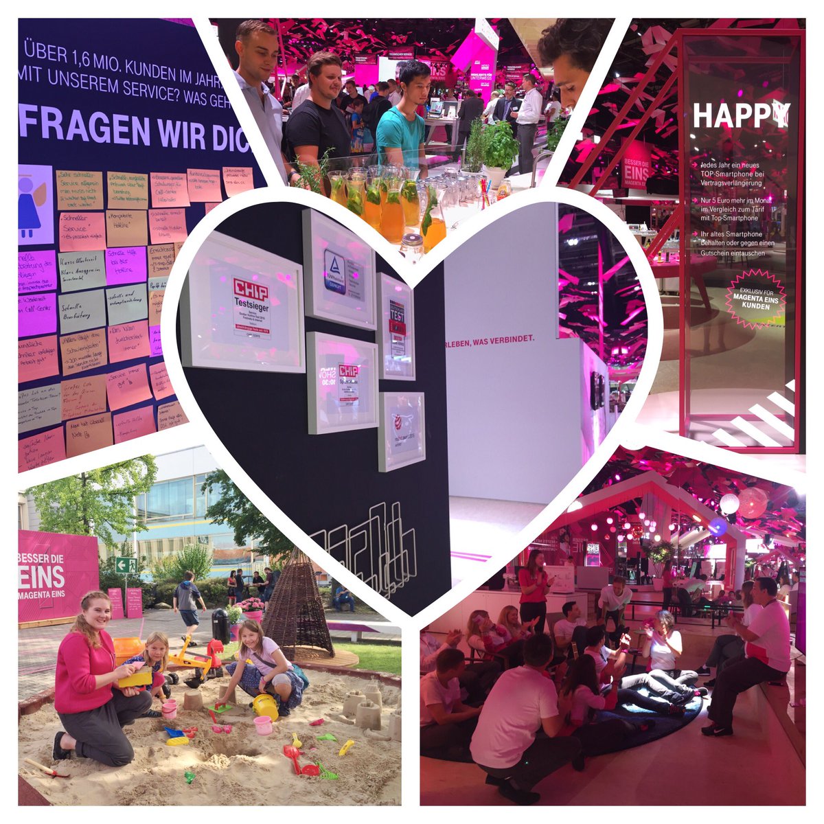 Ein Herz für Kunden - große und kleine #MagentaEINS #IFA2016 #Telekomwall #magentaFamily #customerexperience
