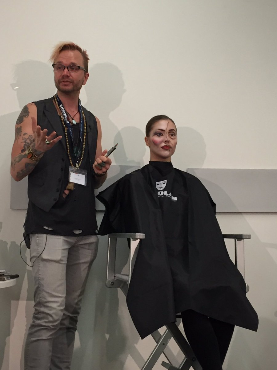 inspiremakeup1's tweet photo. Today's looks @KryolanUK #kryolanmasterclass @joedulude2 @phylliscohen @ShauneAcademy @einatdanmakeup https://t.co/lPXHF3AEPy