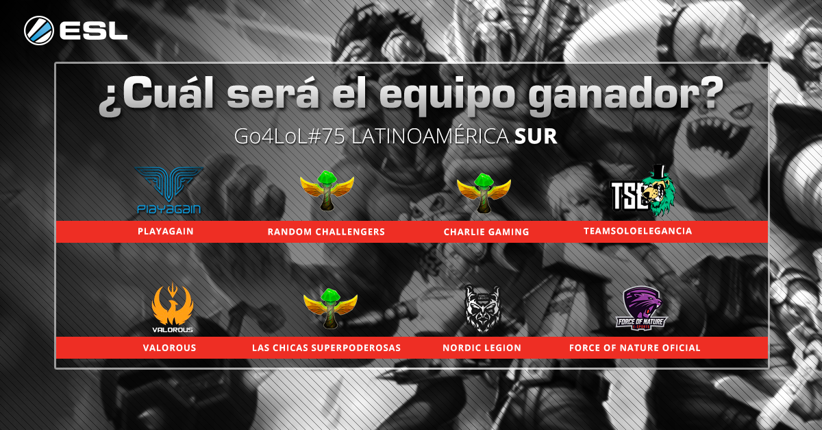 ESLlatam's tweet photo. ¿Quién será el mejor de la semana en #Go4LoL75 #LAS? ¡Apoya a tu favorito! https://t.co/IHqIsy4MoD https://t.co/PPdAxjpW4x