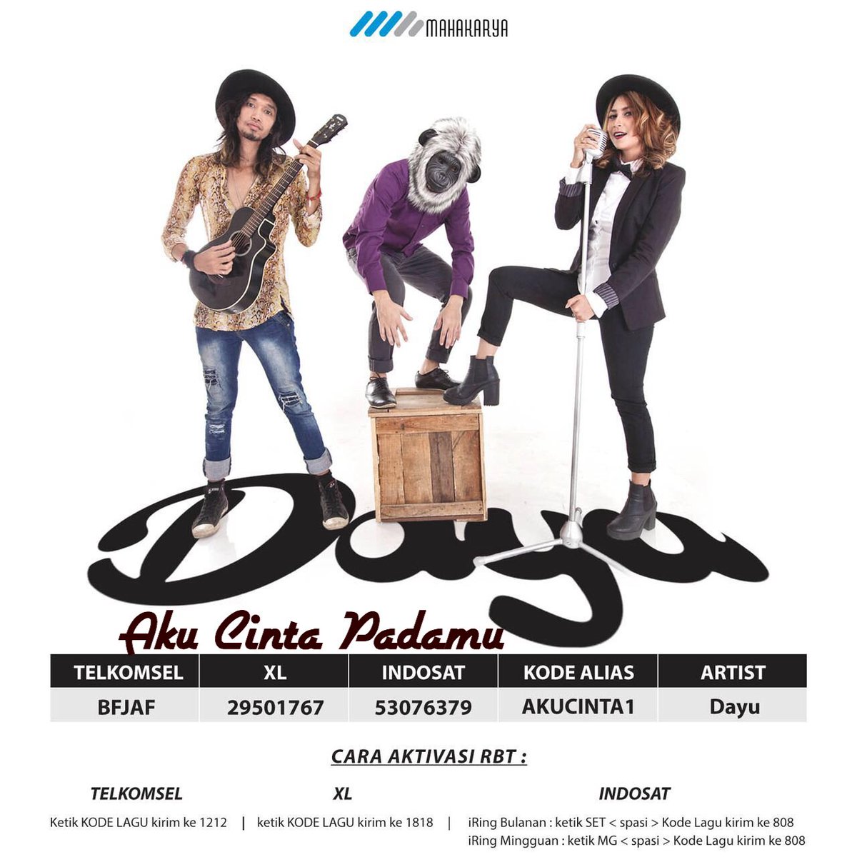 Yuk Follow <a href="/dayu_band/">dayu band</a> guys dan request single mereka berjudul #AkuCintaPadamu diradio2 kesayangan. pake RBT nya jg