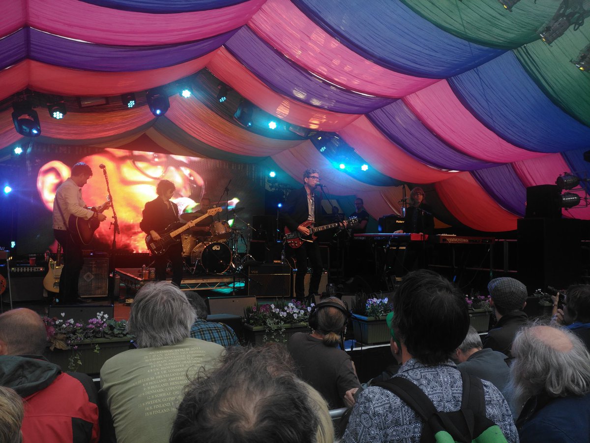 Minneapolis' The Jayhawks are the penultimate band on the Main Stage at Moseley Folk Festival