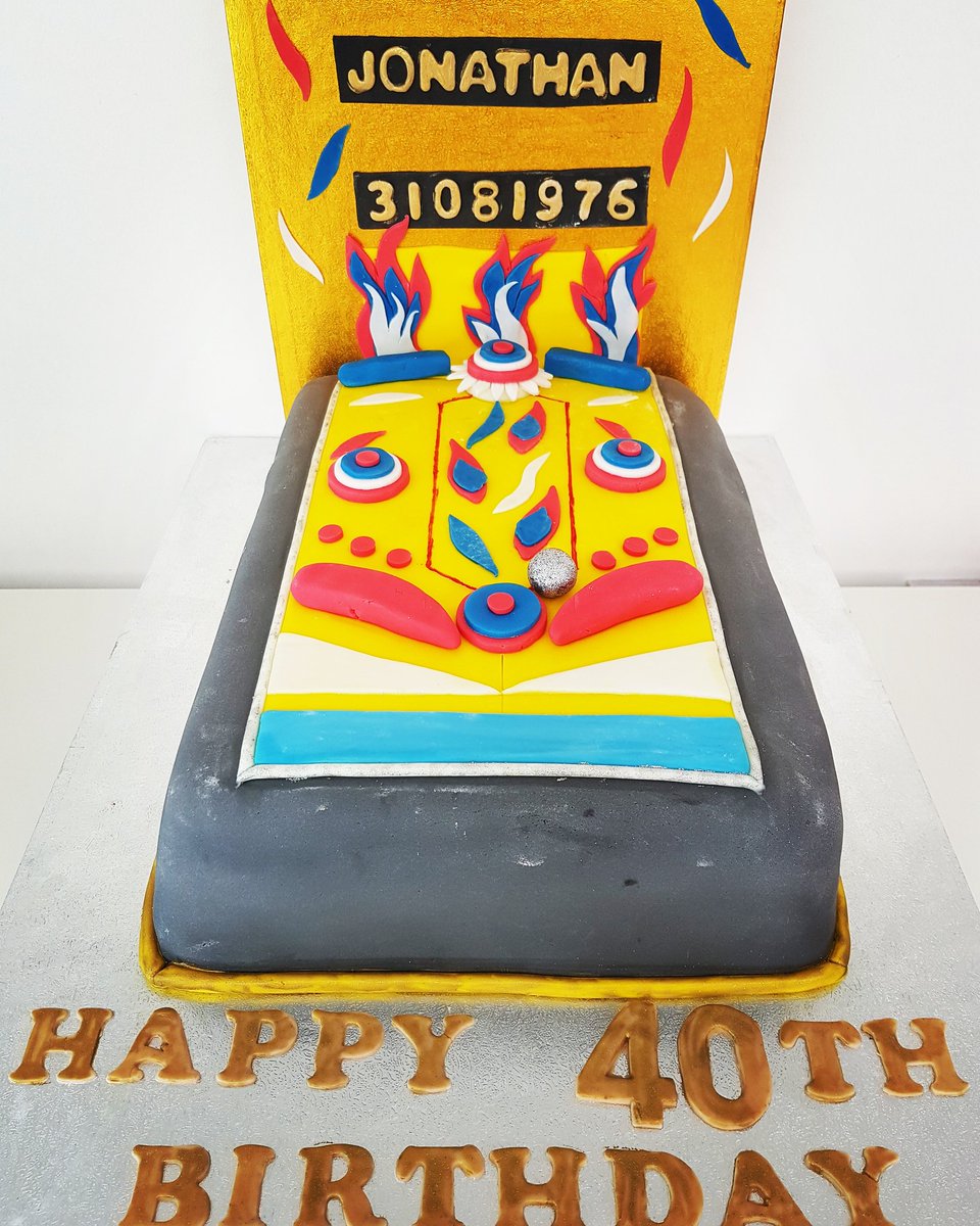 cakesbyjemima's tweet photo. Pinball Birthday Cake 
#pinball #birthdaycake #boystoys #lovecake #lovemyjob https://t.co/6SM8wzOp3N