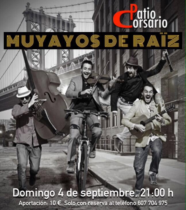 Hoy a las 21 horas presentando temas nuevos con Muyayos de Raïz!!!
