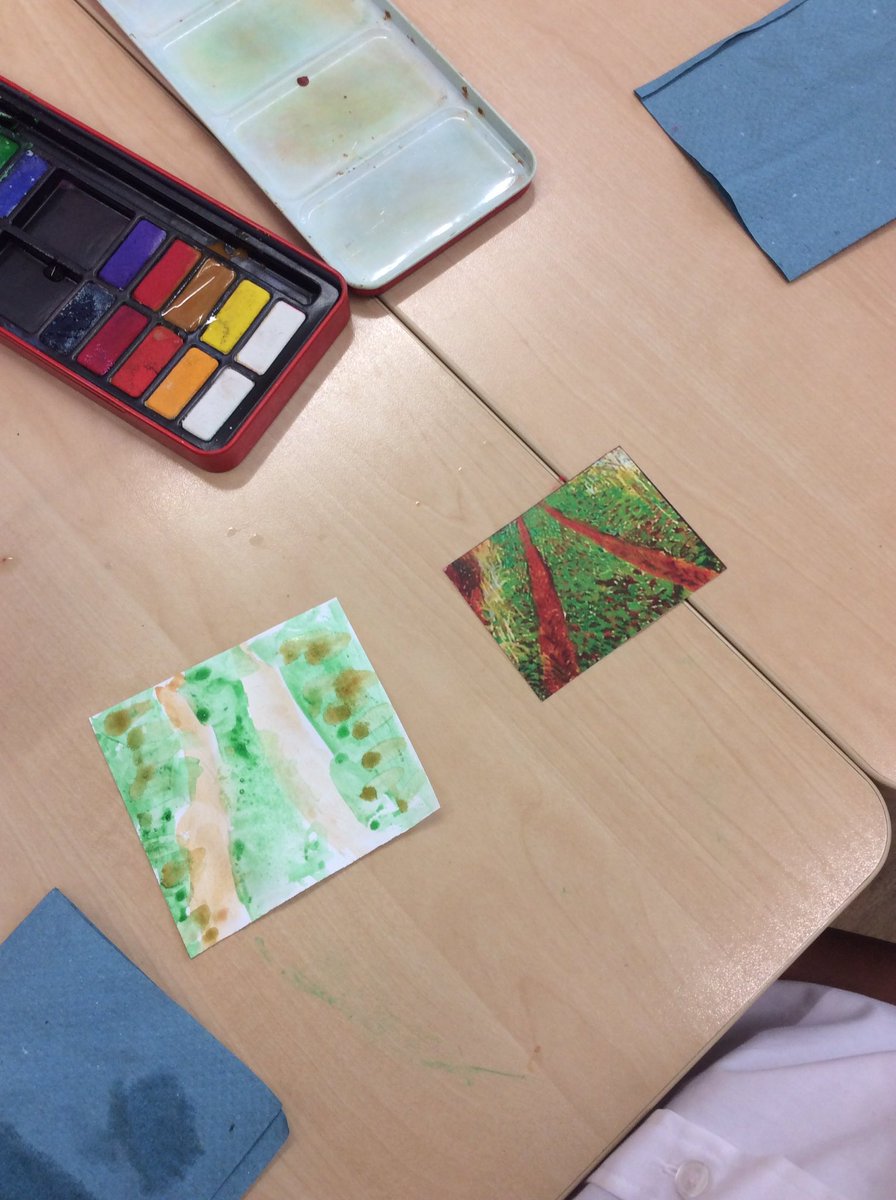 MissDott88's tweet photo. Exploring line and shape of @davidhockneyart with Year 2's https://t.co/JwgdVOnVYD