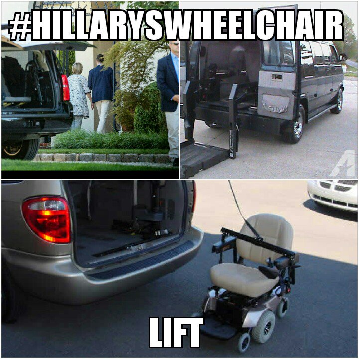 Image result for hillary's wheelchair