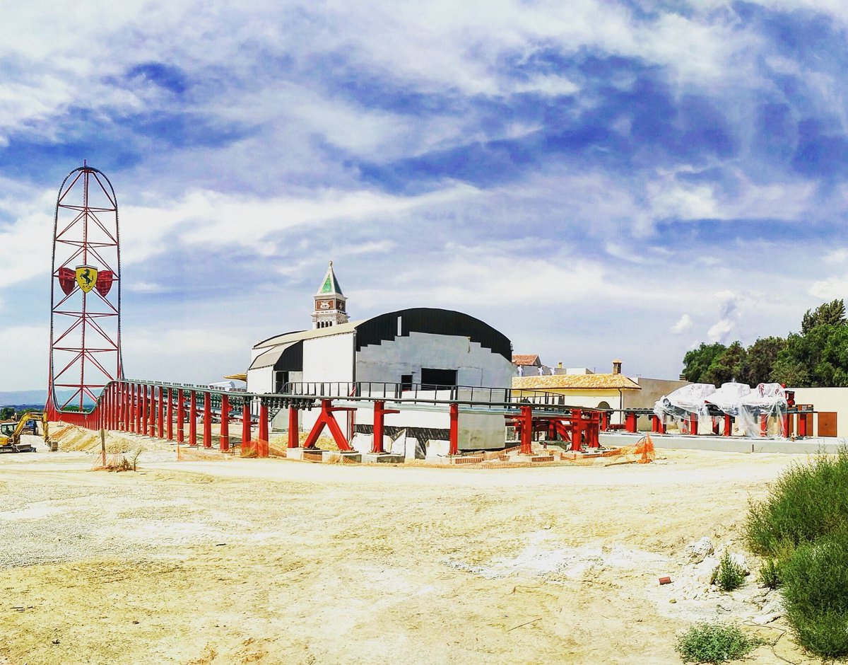 EIPYC's tweet image. El #FindeSemana Termina en ARG / Las Noticias No, #FerrariLand en @Portaventura_ES recibió los trenes de #Acelerator