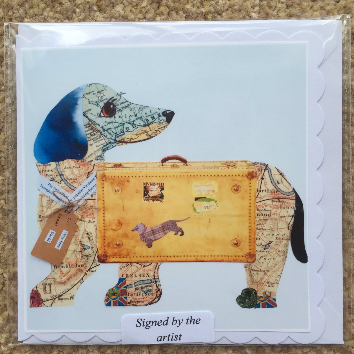Our new and #unique cards featuring bags and #puppies are available now on #Etsy ! #handmade #pets #crafts