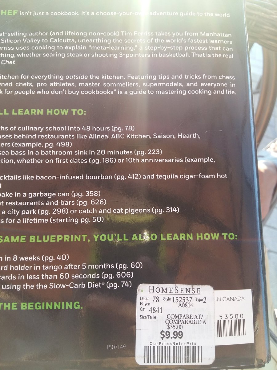 moalife's tweet image. Not much 'sense' for this treasure to be discounted. Big score of the day. #moaliving  #fourhourchef @timferris