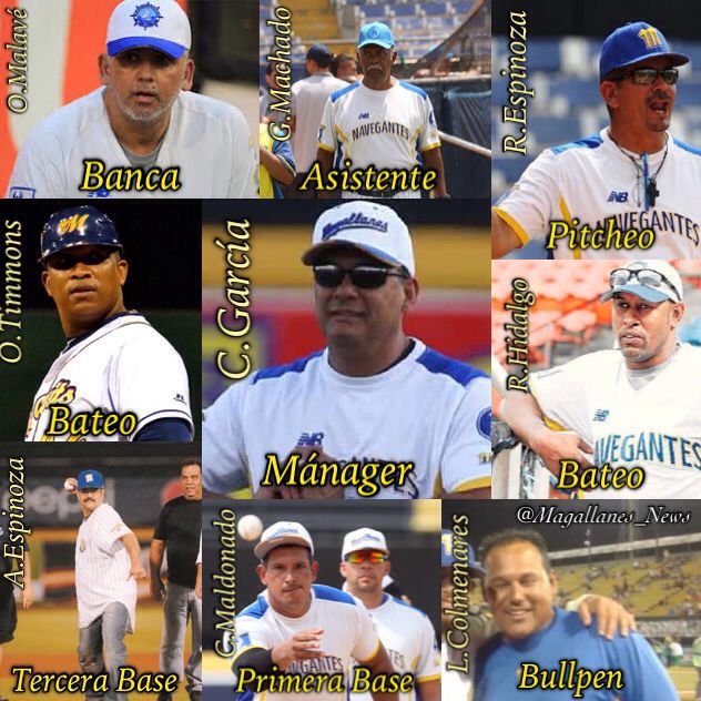 Magallanes_News's tweet photo. Este es el Cuerpo Técnico de los Navegantes del Magallanes para la temporada 2016-2017 

¡ #VamosMagallanes !
#LVBP https://t.co/sAV8IIOJtL