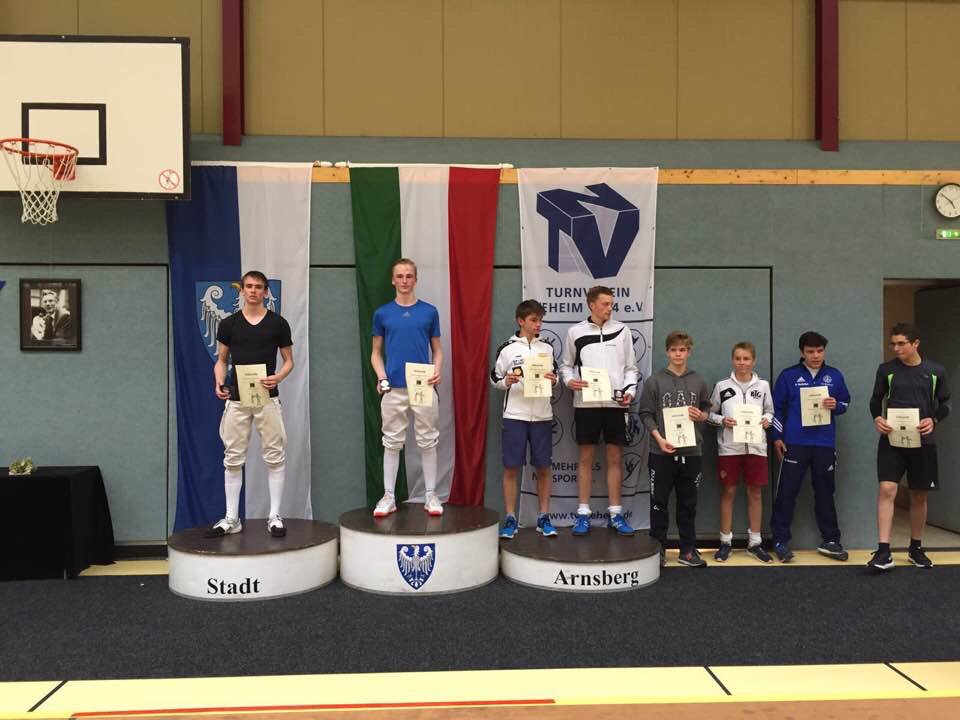 Arnsberg, Duitsland: Colin Keppel wint het Int toernooi in Arnsberg. In de finale won hij met 15-10 van Rafael Tulen