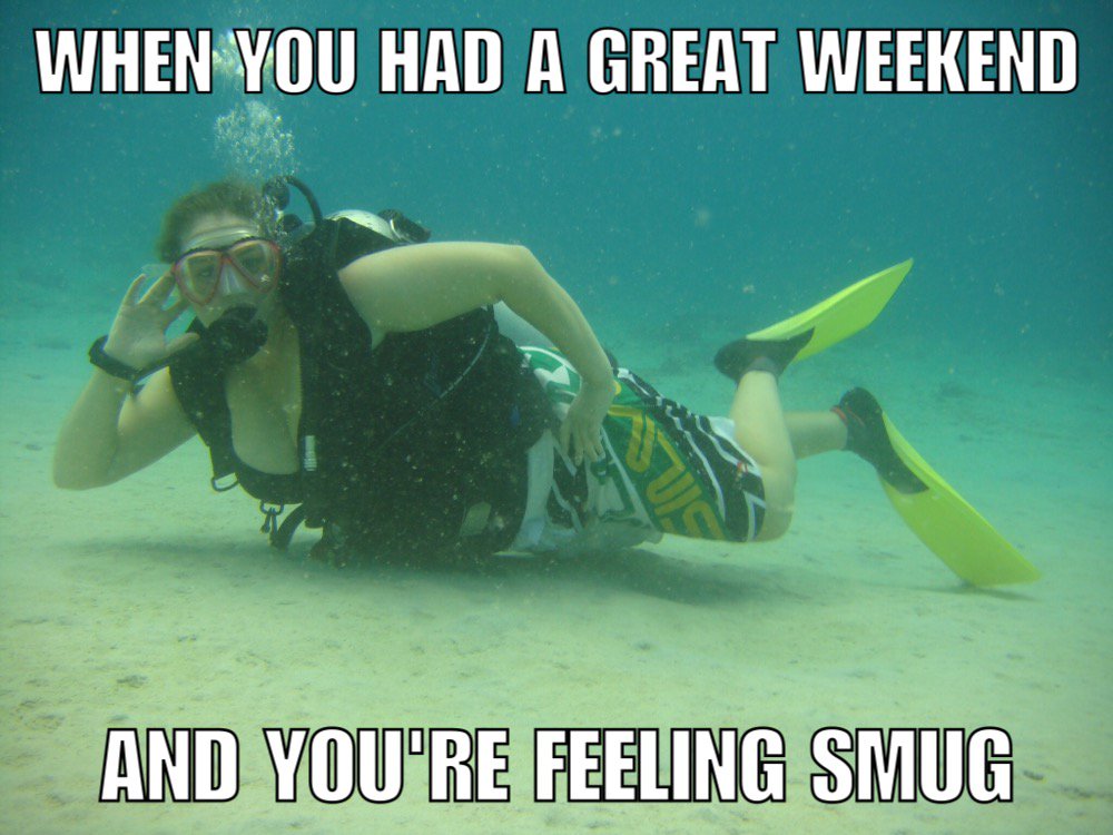 simplyfadless's tweet photo. Are you all ready for the week? #fitnessgoals #underwaterworld #divegoals #beergut https://t.co/ptr2QtIO8G