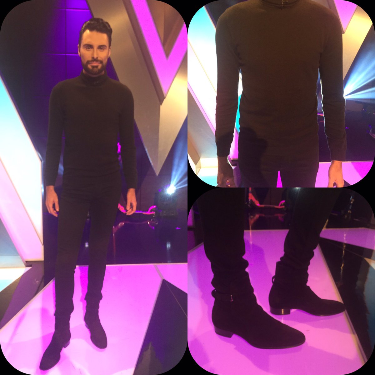 RylanStyle's tweet image. . @Rylan wears jumper @topman belt @gucci jeans @riverisland boots @YSL #XtraFactorLive