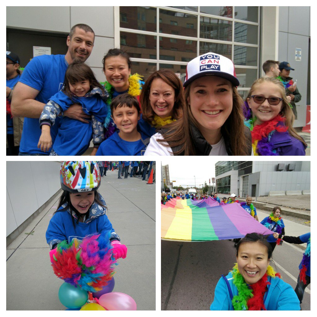 priscillagng's tweet photo. Amazing day at #PrideYYC  @jayeldaniels @anastasure #RBCPride365 #loveislove https://t.co/7KMjU8kPbN