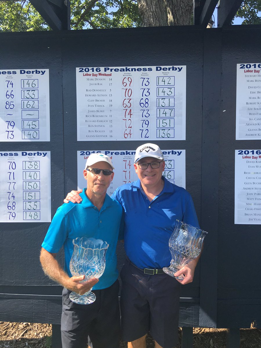 Preakness Hills On Twitter Congrats To Our 2016 Preakness Derby Champions Cliff Broser Ivan Taback