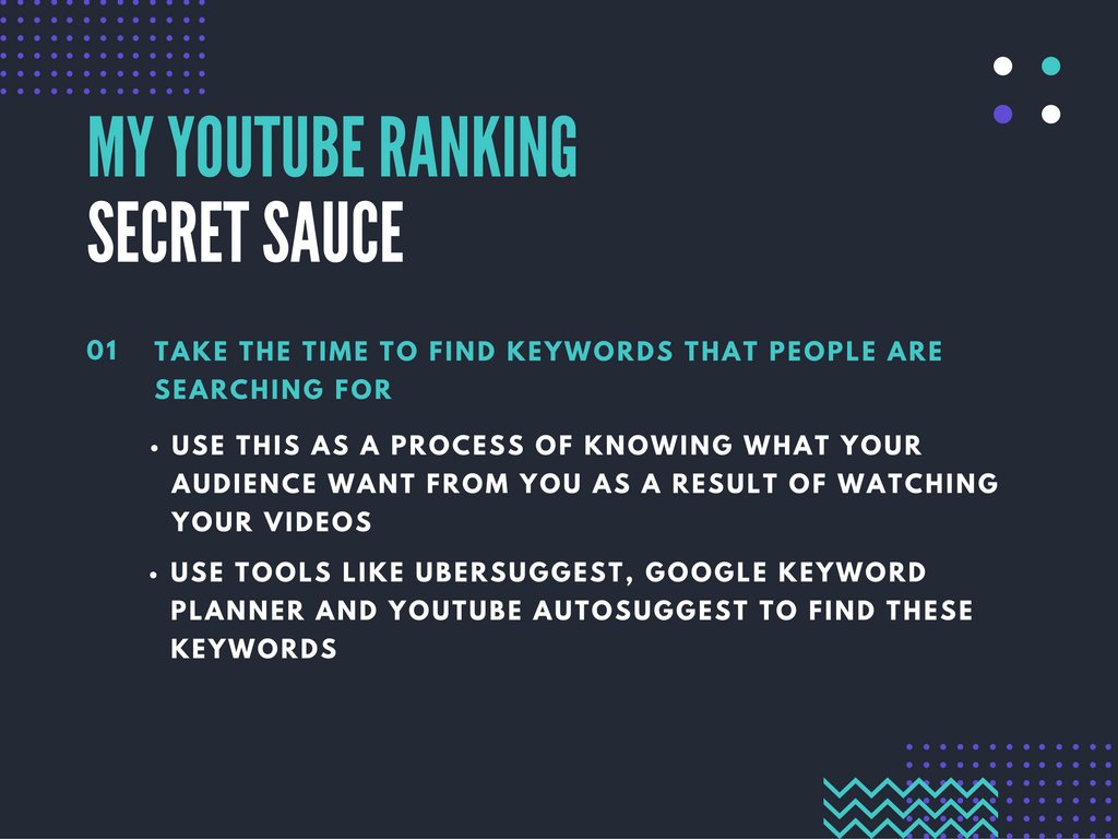 tracypang88's tweet photo. Part of my secret sauce in ranking #Youtube video in 48 hours. Learn more at https://t.co/iCQPQxlUbj  #videoseo https://t.co/zR2PLuMQcW