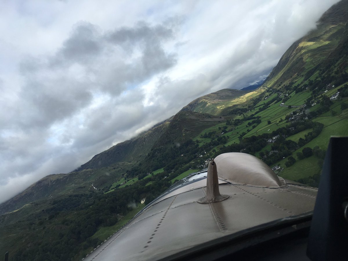 Some photos from the Lanc while flying through The Lake District today on the way to Prestwick.