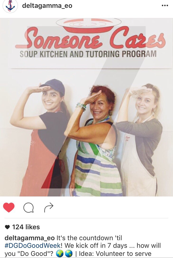 When your chapter gets featured on the official <a href="/deltagamma/">Delta Gamma Fraternity</a> insta>> 😏💕 #DoGood
