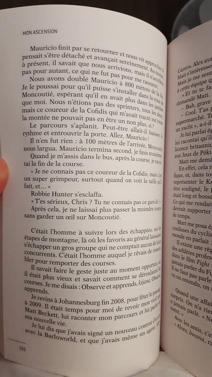Lire l'autobiographie de <a href="/chrisfroome/">Chris Froome</a> et découvrir à quel point il respectait <a href="/DavidMoncoutie/">David Moncoutié</a> ! #twittcyclos