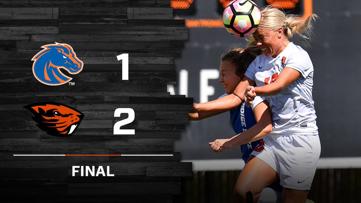 BeaverWSoccer's tweet photo. Beavers WIN! Oregon State defeats Boise State, 2-1! #GoBeavs https://t.co/crG9synazh