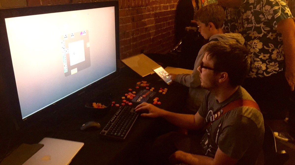 quadragame's tweet photo. We're at #SIX2016 until 6p! Come play Quadra and check out some phenomenal local indie games. 

P.S. We have candy https://t.co/78NV69JBb0