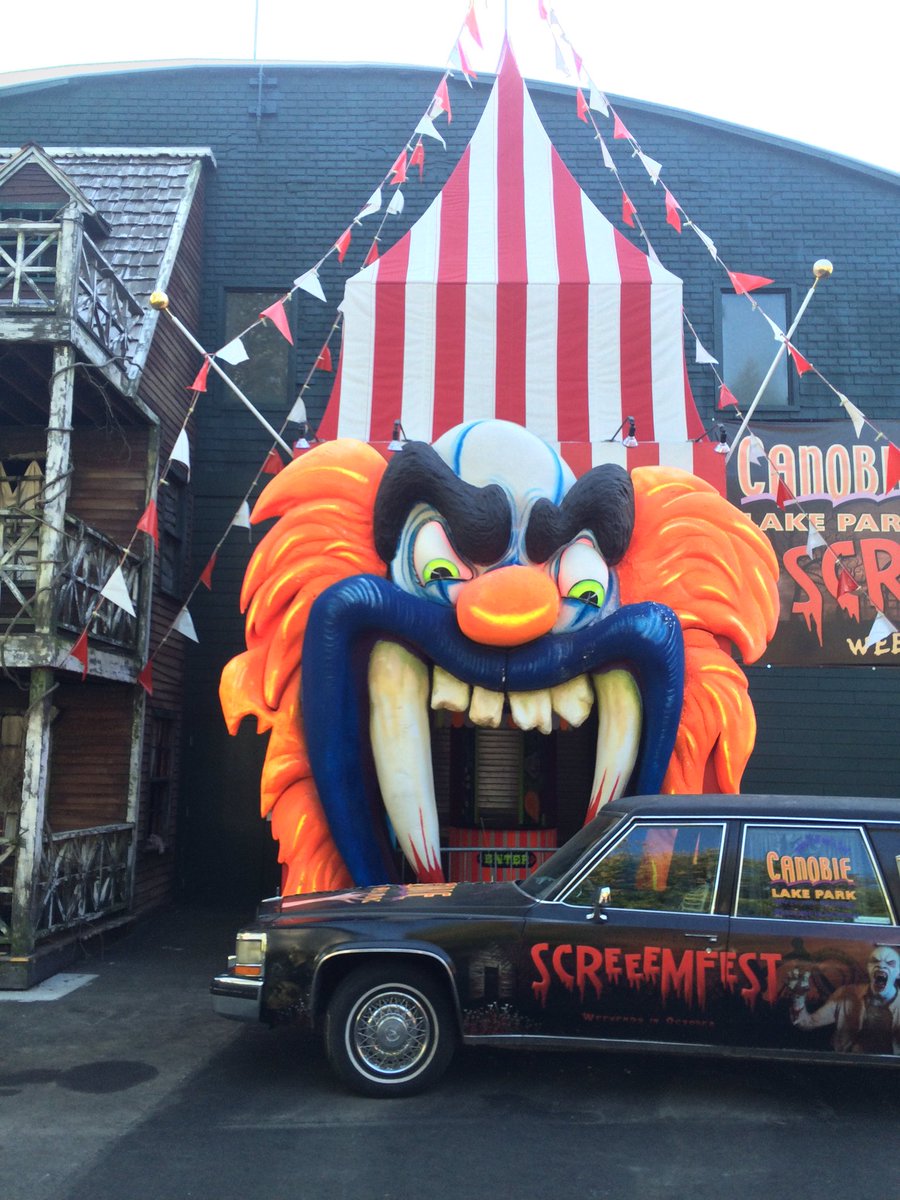 galiberti's tweet photo. It is beginning to look a little scary at @CanobieLakePark for Screeemfest #Halloween @VisitNH #CLPFun #Hosted https://t.co/6v8Ac1nMf7
