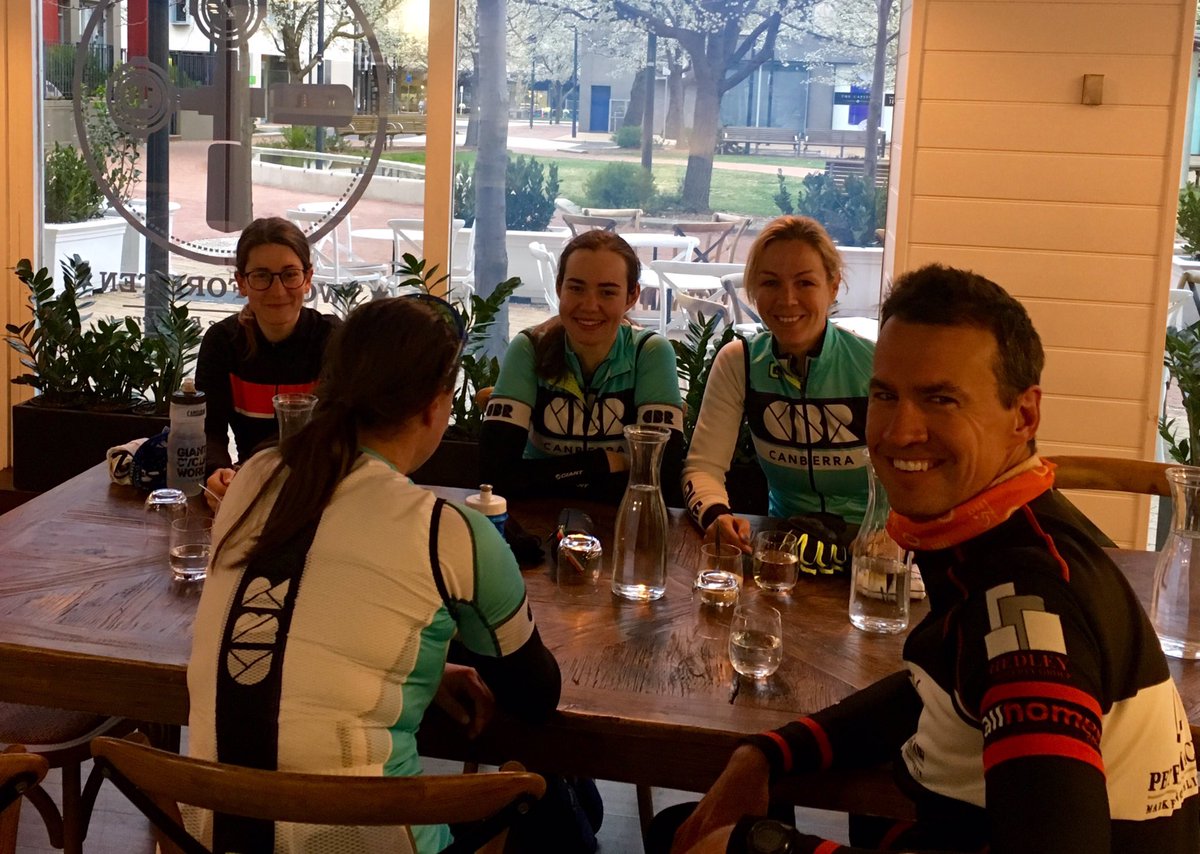 CBRCycling's tweet photo. Celebrating two ACT champions with COFFEE! ☕️☕️ @GeorgeVM93 in ITT (and Em RR champ arrived post pic) https://t.co/ZI2nvVsjor
