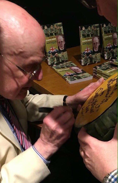 MainwaringQuack's tweet photo. Remember I've been signed by @DadsArmyFans Star Frank Williams the Vicar - @breakwriter @norwichduckrace #GNDR16 https://t.co/dRuZuH9VBS