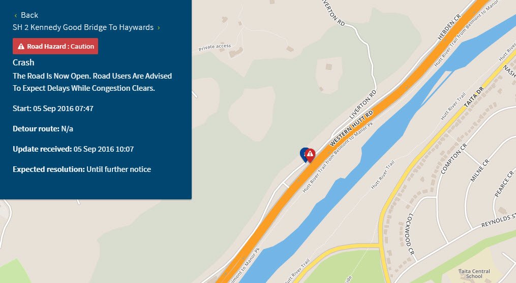 nztawgtn's tweet photo. UPDATE - #SH2 Kennedy Good Bridge to Haywards is now OPEN NB. Expect delays while congestion eases. ^MN https://t.co/Rk255hKP3Q