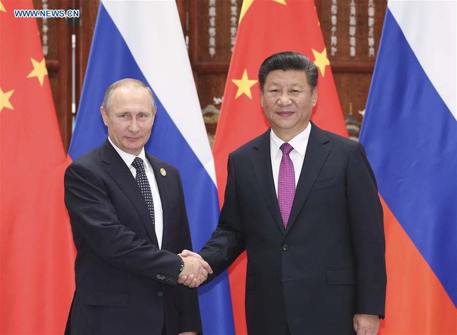 Event_China's tweet photo. President Xi met #Russia's Vladimir Putin, calling for firm support in efforts to safeguard sovereignty &amp; security. https://t.co/GlvlV9EEtP