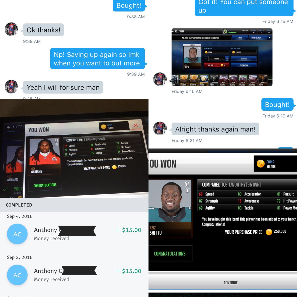 goatmadden's tweet photo. Another legit deal with @Price_HUT !
He went first and i followed through! #MaddenMobile #goatmaddendeals https://t.co/Qf4Gt7c2tN