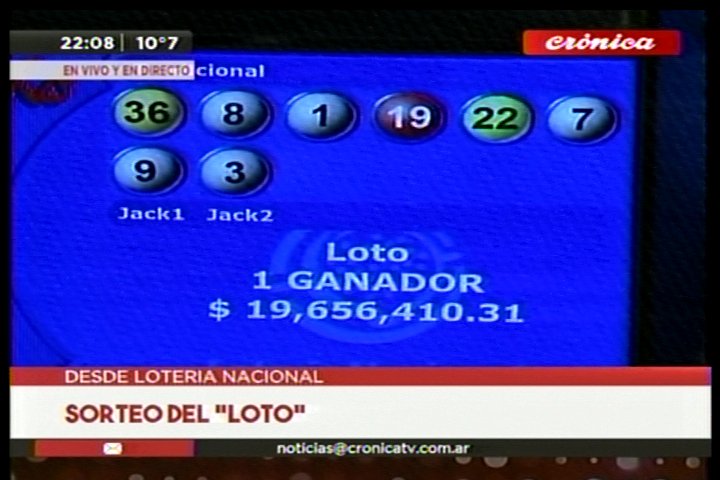 CronicaTV's tweet photo. #Timba | Resultado del sorteo del #Loto #Tradicional #Jack1 #Jack2 #1Ganador 🍀 https://t.co/33QJORU43A