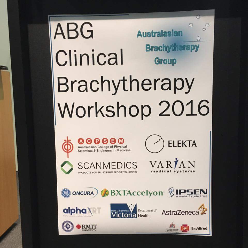 ABG clinical brachy workshop 2016  #brachy #training #collaboration <a href="/RyanLSmithAu/">Ryan Smith</a>  <a href="/AlfredHealthRO/">Jeremy Millar</a>