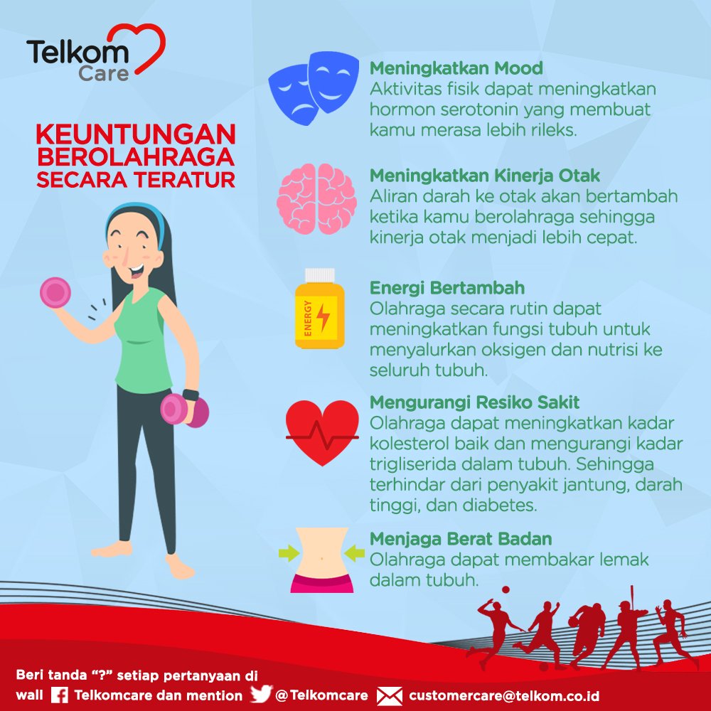 Telkom Care on Twitter Olahraga  sangat banyak manfaatnya 