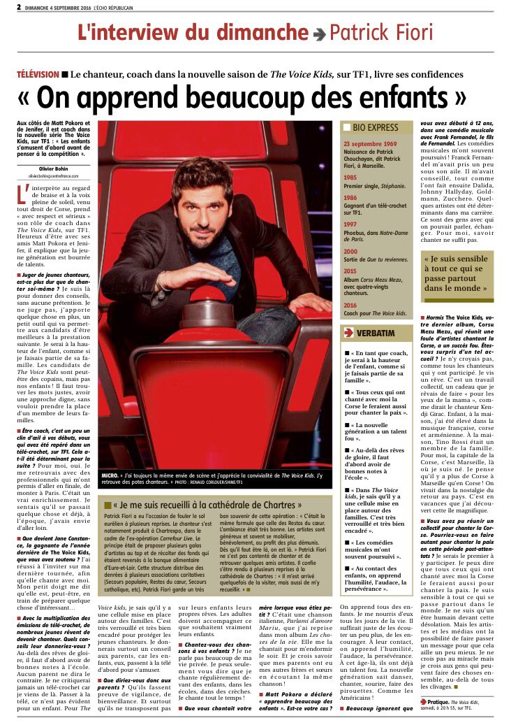 The Voice kids 3 -  Presse 2016 Crk5Z4qWEAAZKfC