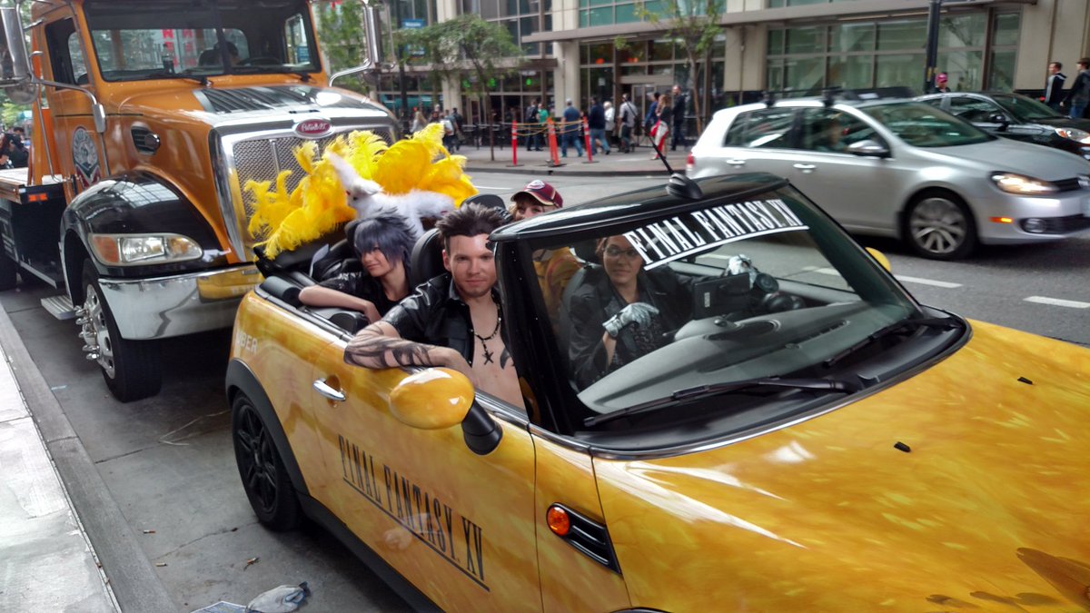 Riles_Jenkins's tweet photo. Can't wait to see this gang in-game and get to explore the world of #FFXV!
Thanks @Uber_SEA! #UBERXV https://t.co/jY2uHQMoVF