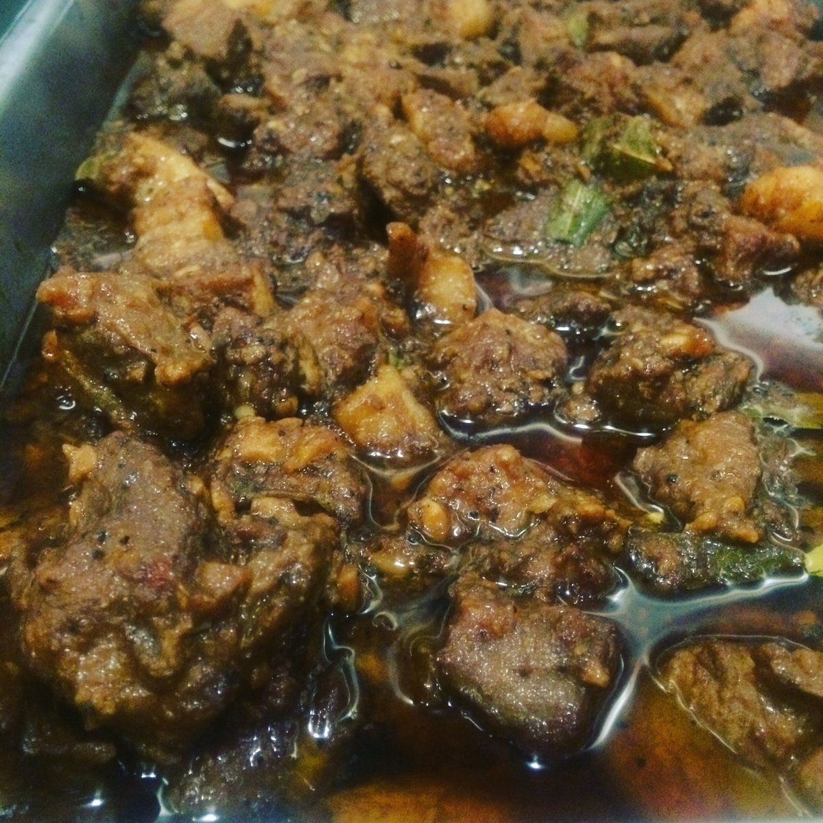 Finished this adobo with a little dark chocolate. Any indigenous cultures with a dish like this or similar?