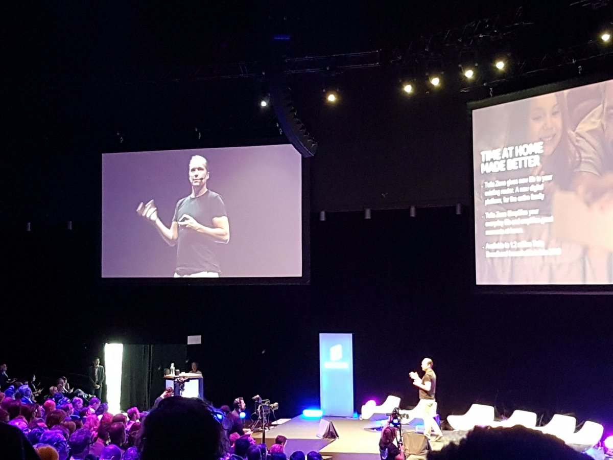 bjerkeryd's tweet photo. Rickard Damm, Head of Innovation @ Telia speaking about Telia Zone. #premiumzone #teliazone https://t.co/dTrAgHg2yg