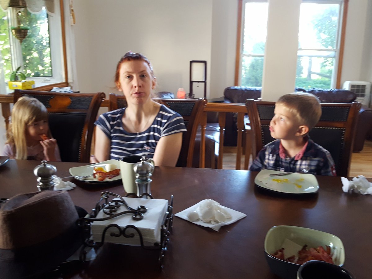 karcherproterry's tweet photo. It's  a great start to the day with my Canadian eggs, Canadian Bacon in my Canadian house with my Canadian family. https://t.co/OrqPJS0AKV