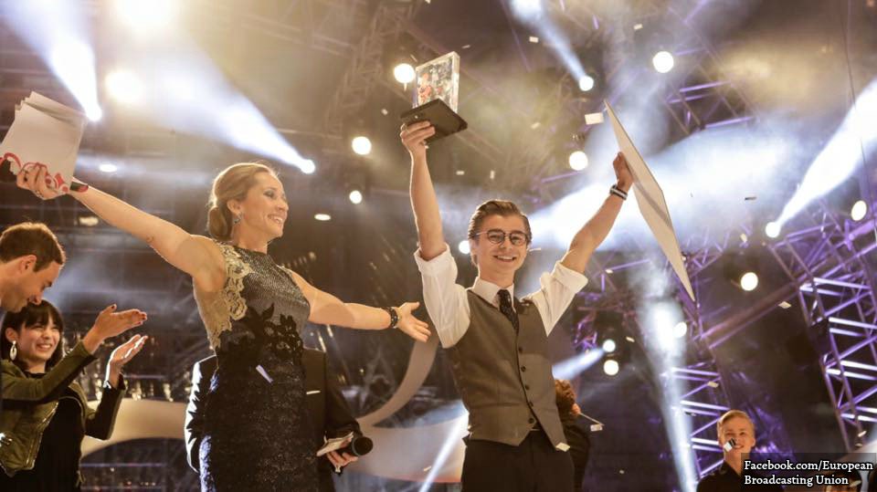 Poland's tweet photo. #Poland's Łukasz Dyczko is the winner of #Eurovision Young Musicians Competition. #EYM2016 https://t.co/uqBrSyVyDd https://t.co/SXMyTMli1b