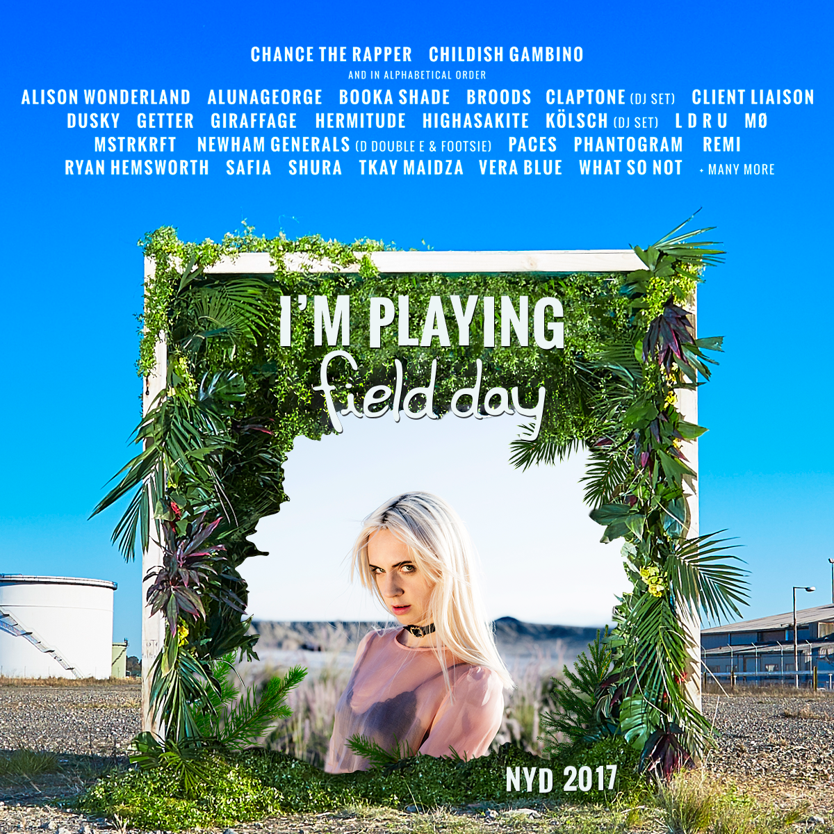 MOMOMOYOUTH's tweet photo. Playing New Years Day at #FieldDay https://t.co/bX1Vb31sqx https://t.co/VKehwgRvNc