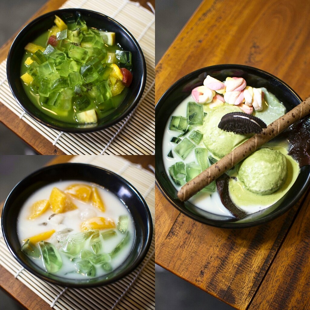 Dessert aneka #greentea ini bisa banget ngademin hati kamu😊😊 #dcubeshp